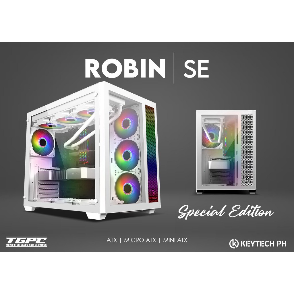 KEYTECH ROBIN SE (special edition) GAMING CASE FOR ATX MATX ITX ...