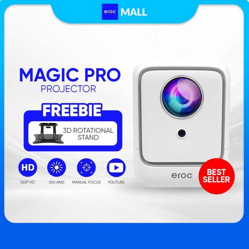 Eroc MAGIC PRO Mini Projector Full HD Decoding 2800 Lumens Android IOS ...