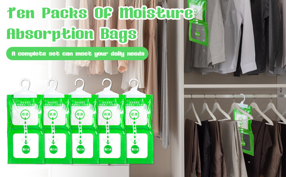 5-30Pcs Moisture Proof Absorption Bags / Anti-Mold Wardrobe Humidity ...