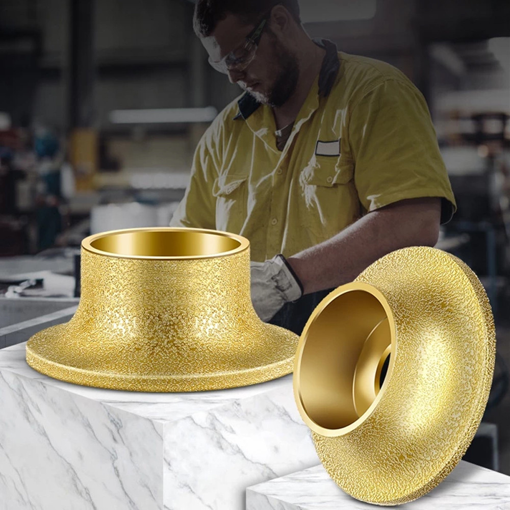 Brazing Diamonds Marble Edging Discs Angle Grinder Grinding Wheel 1/4 ...