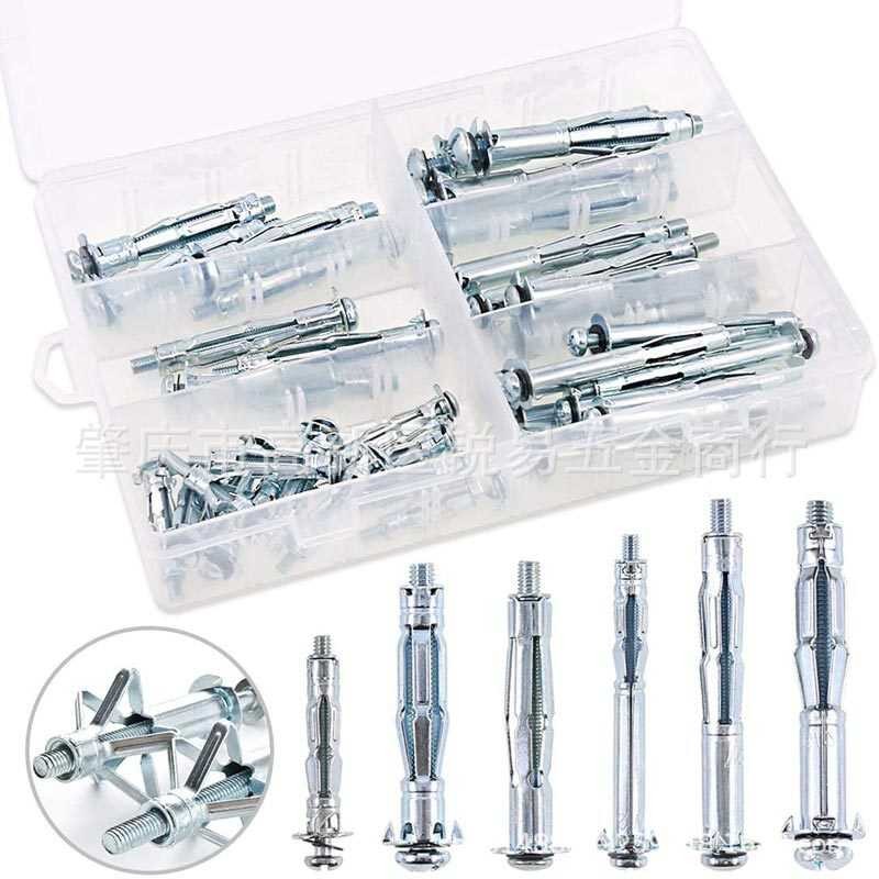 42pcs boxed galvanized hollow petal expansion bolt hollow wall anchor ...