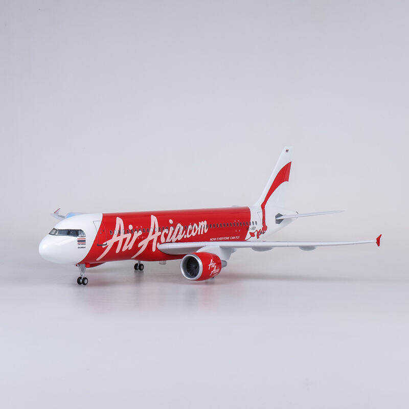 And Wheels [With Lights] 1:80 Passenger Aircraft Model Airbus A320 ...