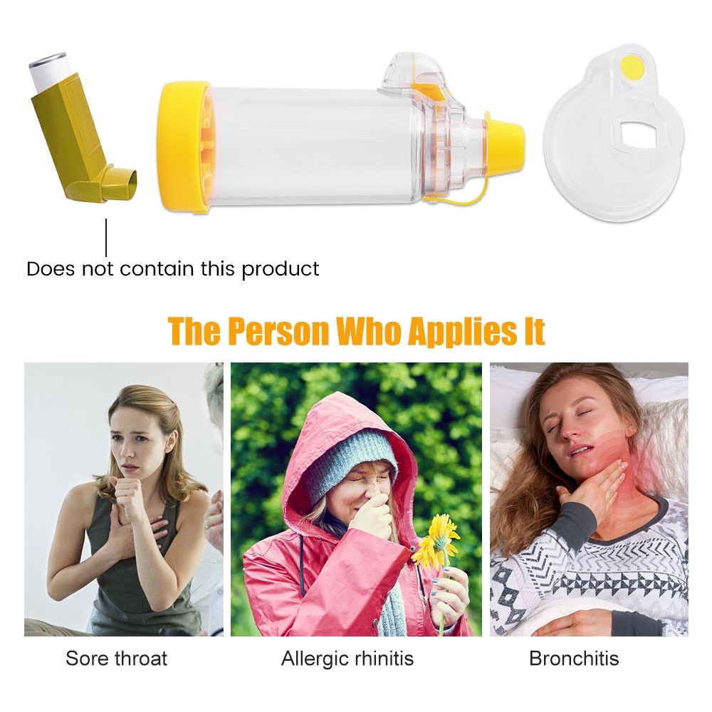 Children Adult Aerochamber with Mask Asthma Inhaler MDI Spacer Anti ...