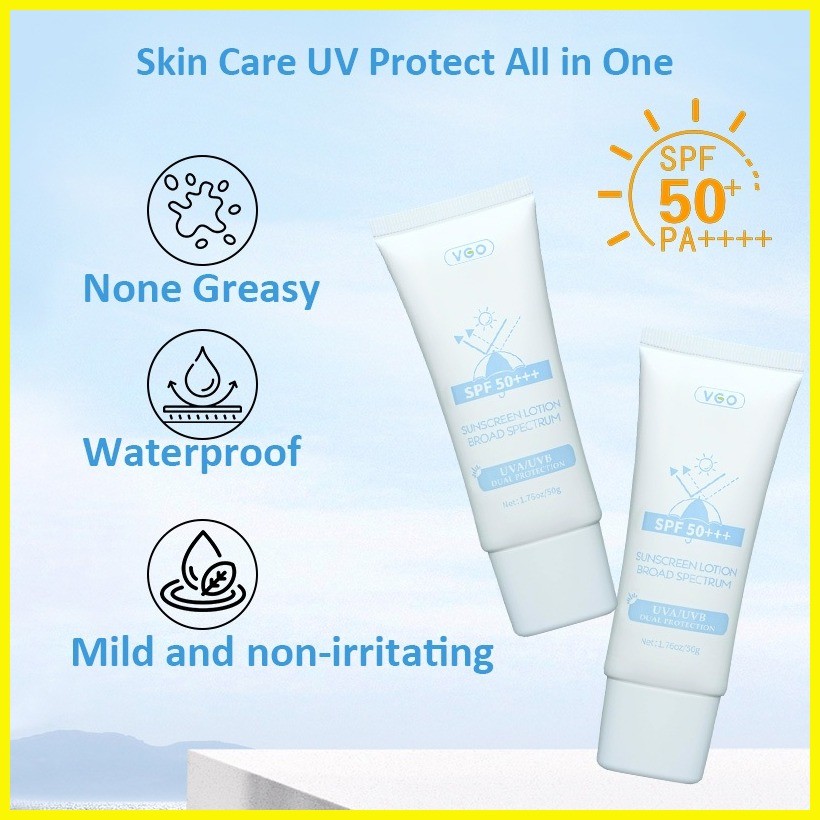 ☂ § VGO Waterproof Whitening UV Face Body Sunscreen Sun Block SPF50+/PA ...