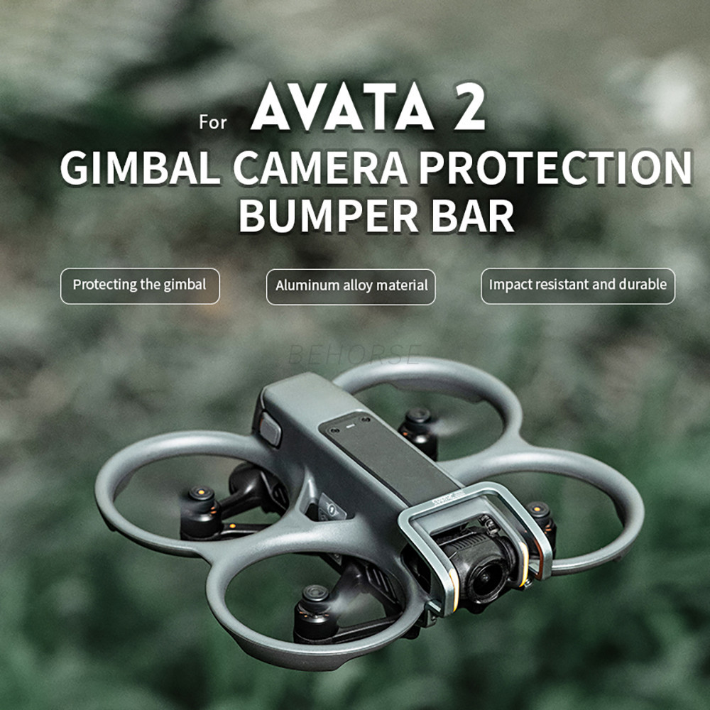 Kit de protection pour DJI Avata 2 Pare-chocs Gimbal Avata 2 Protection d'hélice Prop Bumper Avata 2 Couvercle de moteur en aluminium Drone Dust Shield Accessoires (rouge