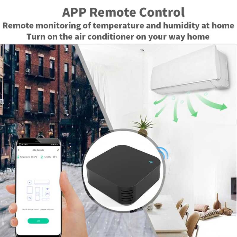 Smart Tuya IR Remote Control Gamit Ang Temperatura Humidity Sensor Para ...