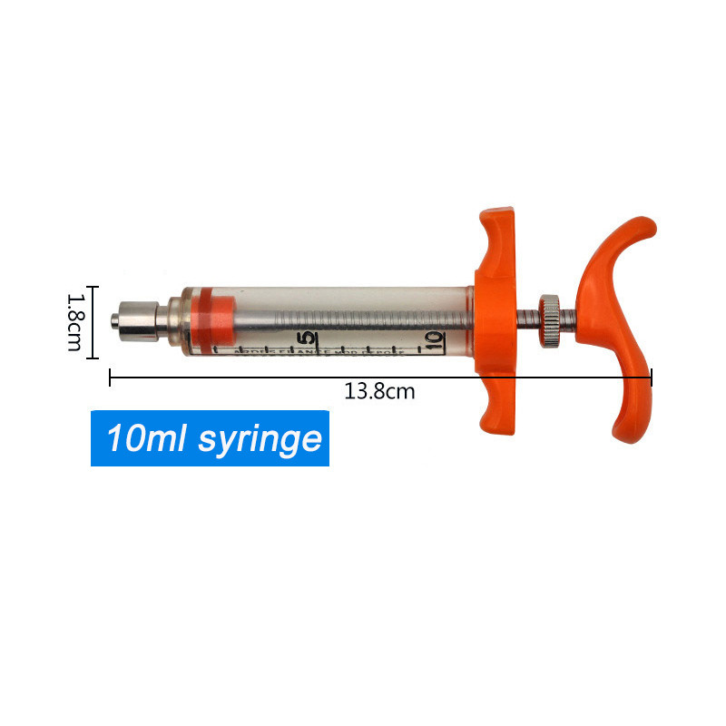 10/30ml TPX Veterinary Fiber Glass Syringe Poultry Vaccine Injection ...