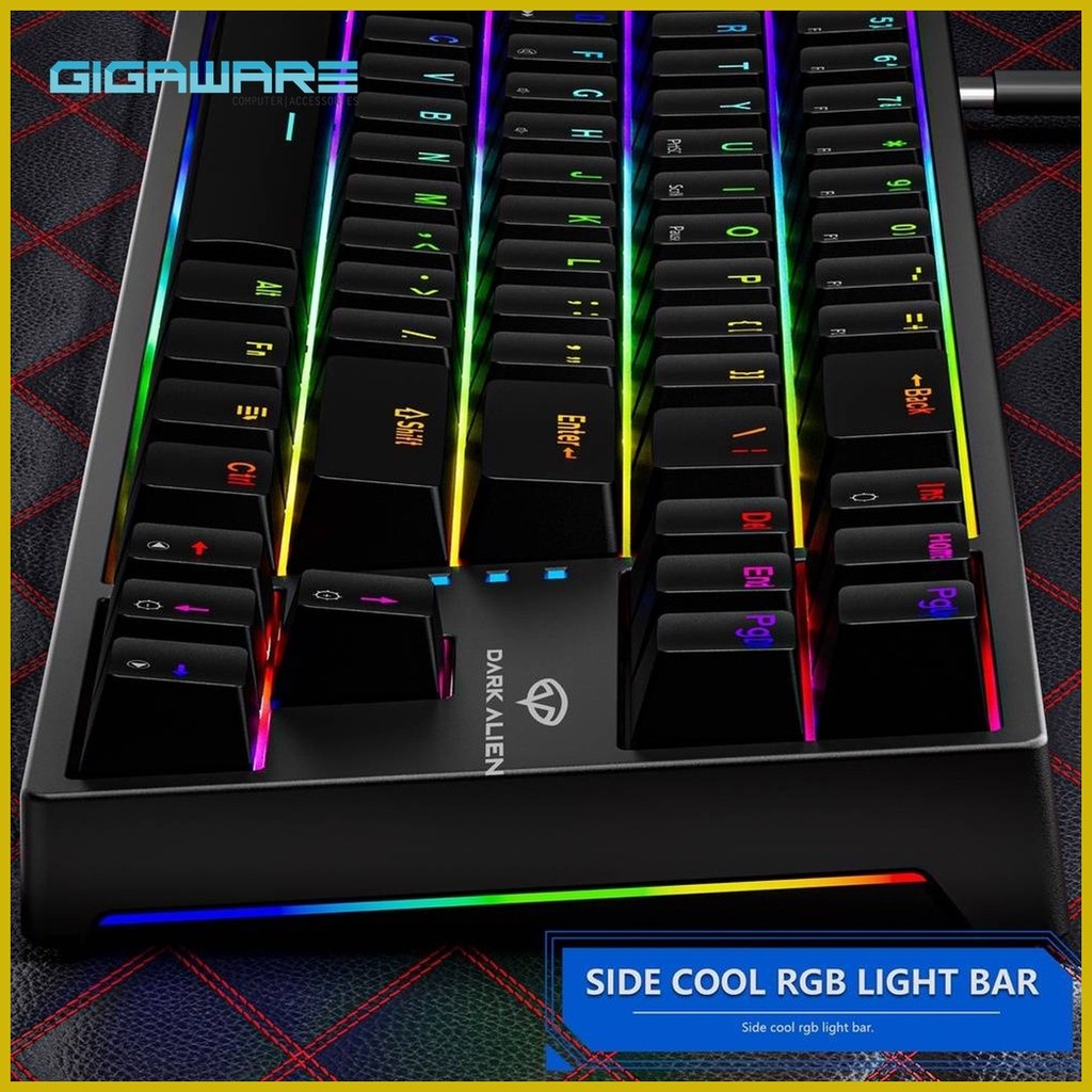 Dark Alien K710 RGB Hot-Swappable Mechanical Gaming Keyboard Detachable ...