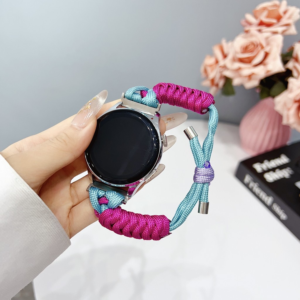 20mm 22mm Nylon Braided Strap for Huawei Watch GT 5 4 3 2 Pro 42mm 46mm ...