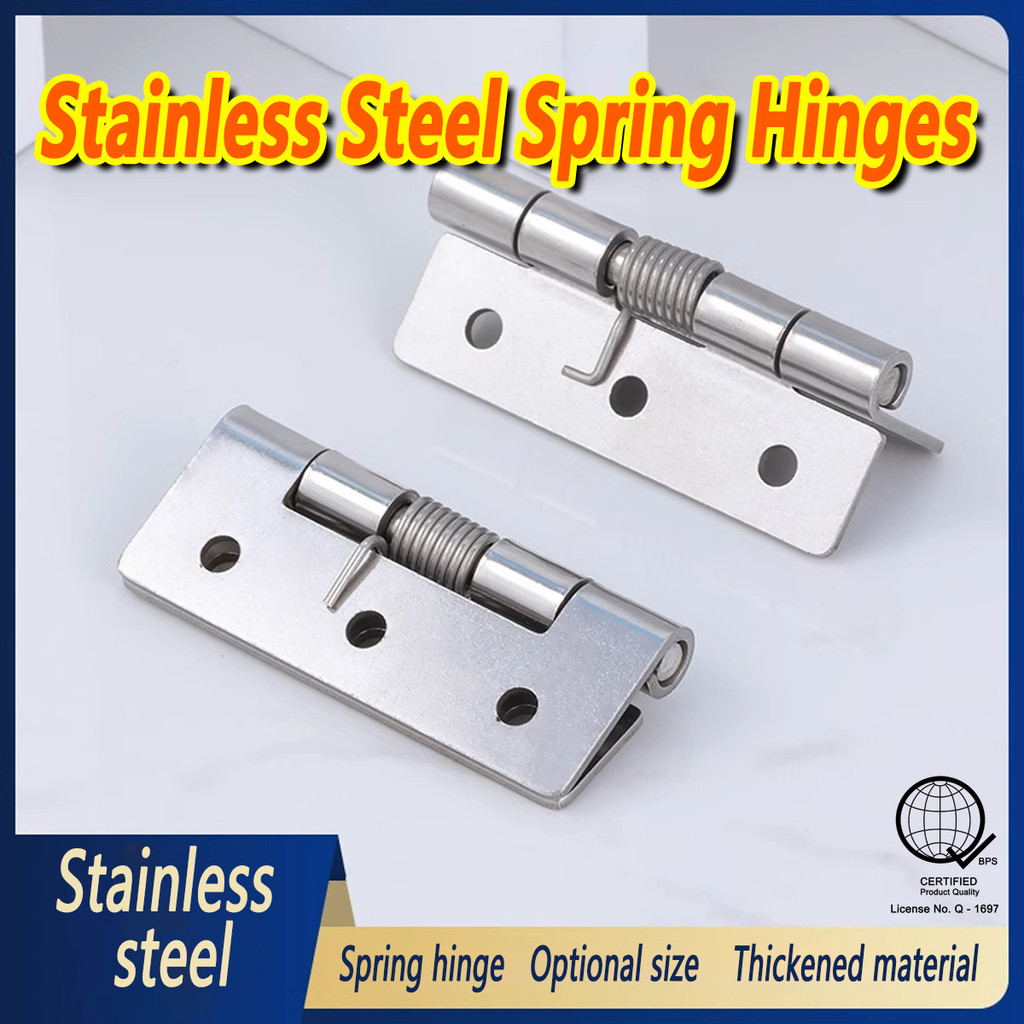 304 Stainless Steel Spring Hinges Automatic Return Door Closer Folding ...