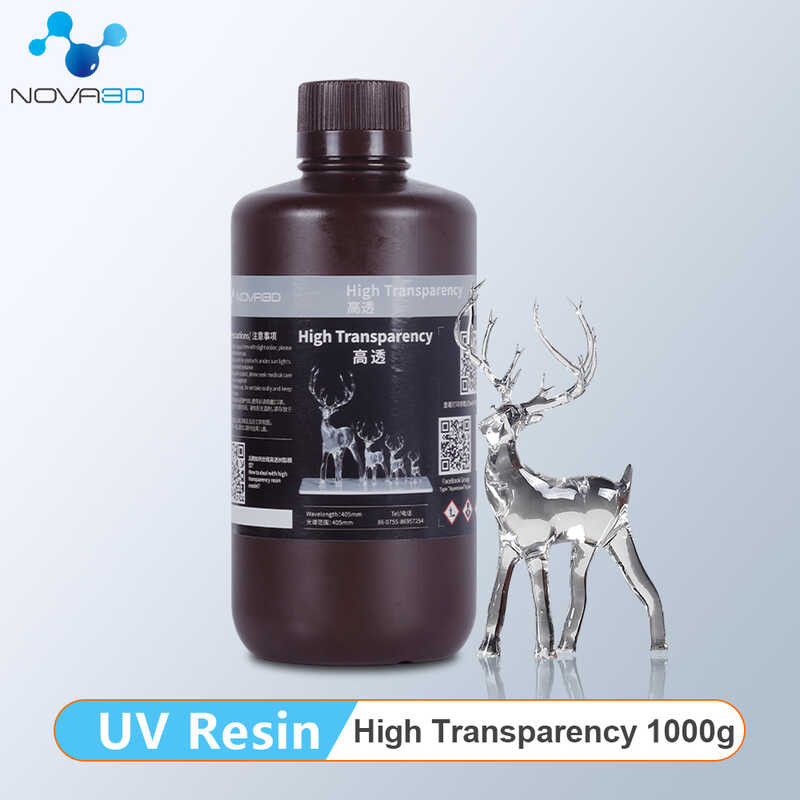 NOVA D High Transparency UV Printer Nm Photopolymer Resin For Photon ...