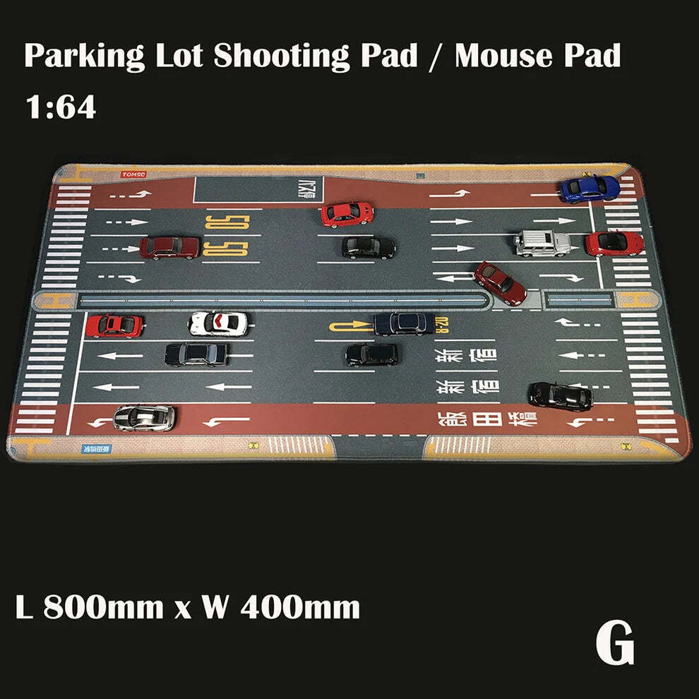 1/64 Parking Lot Mat Model Car Mouse Pad Diorama Table Mat Keyboard Pad ...
