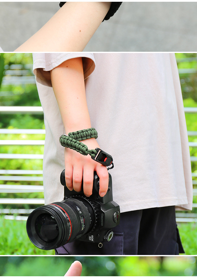 Camera Wrist Strap Hand-Woven more sturdy with Quick Release Adjustable ...