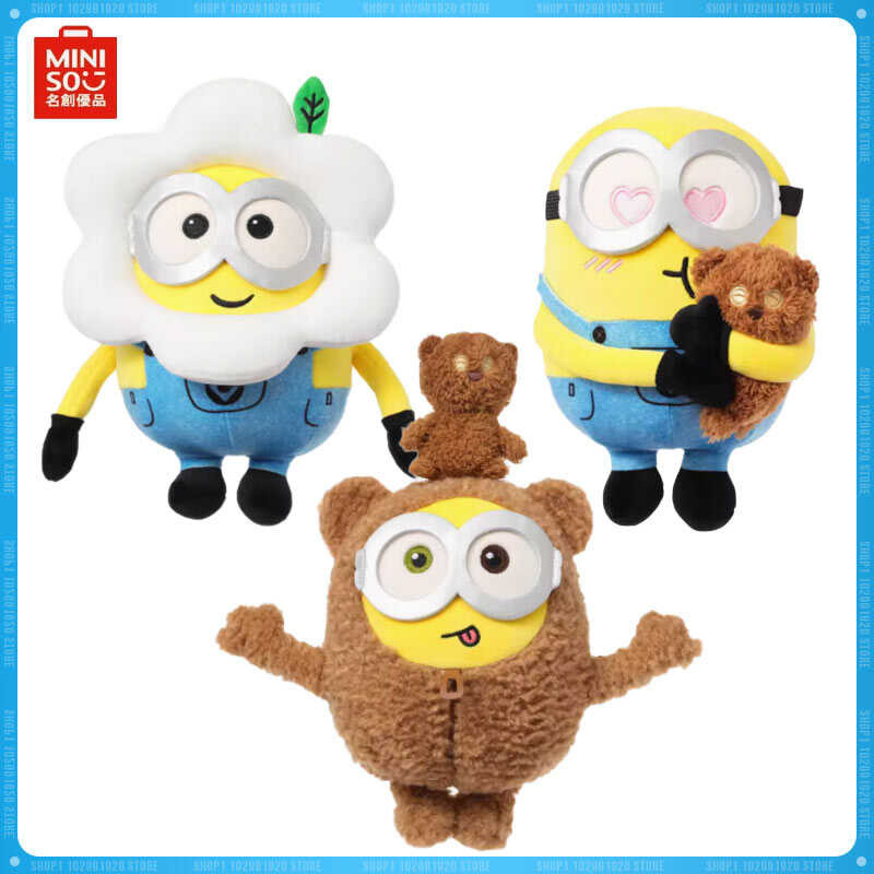 Minions 3 Bob+Tim ∫ Series 8-Inch Bob Holding Tim Bear 9-Inch Huahua 11 ...