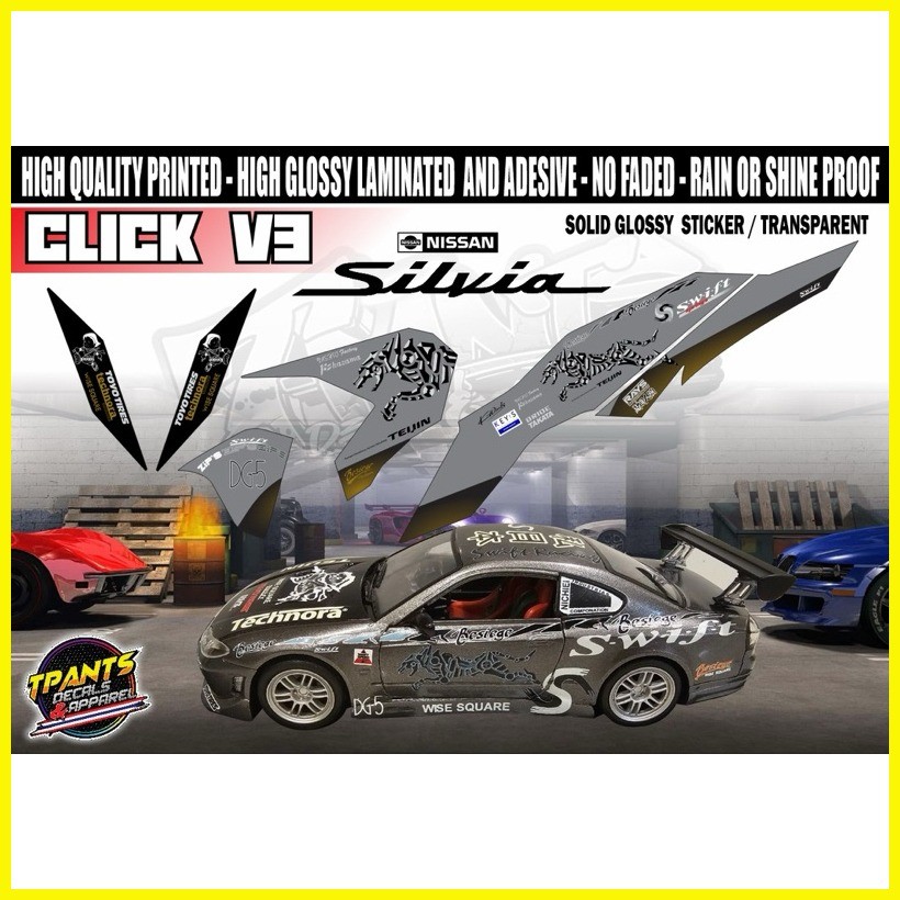 Click V3 Cars Meta Inspired Sticker Decals | Shopee Philippines