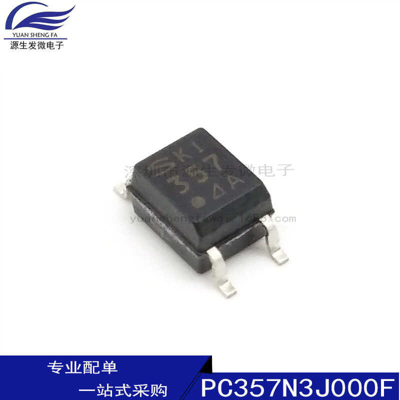 Surface mount PC357N3J000F SOP-4 C-level 80V 3750VRMS optocoupler ...