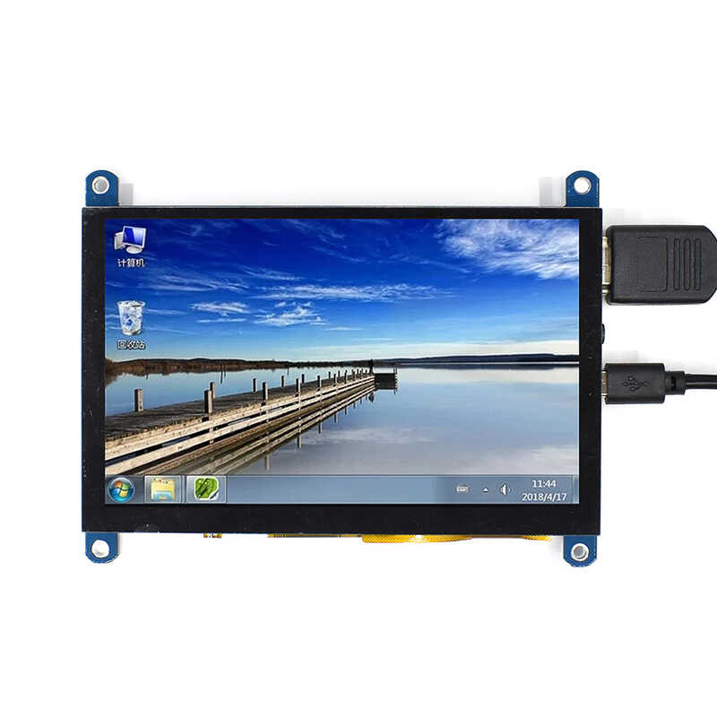 5 EQV inch Portable Monitor HDMI 800 x 480 Capacitive Touch Screen LCD ...