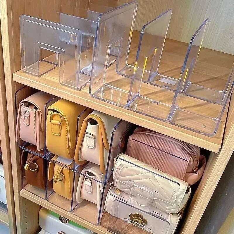 Ladies f6f Handbag Display Racks Wardrobe Bag Storage Rack Transparent ...