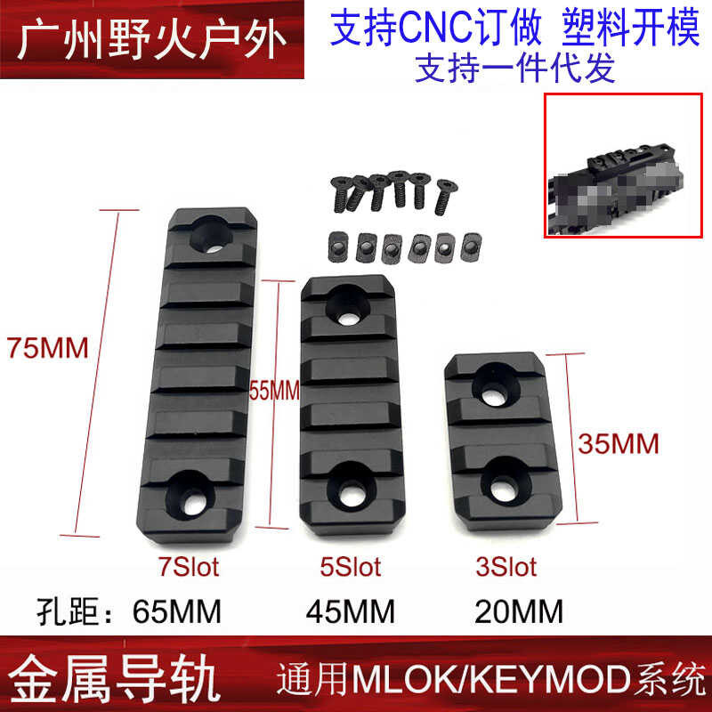 MLOK rail/Keymod/MEE metal guide rail sheet protective wood chip ...