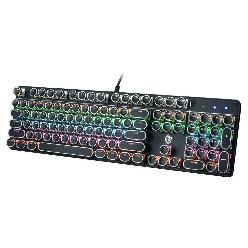 E6 Meishang Ezu Hjk900 Punk Mechanical 104 Key Metal Backlight Computer ...