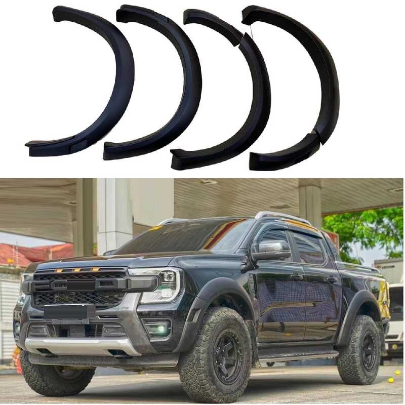 Auto 2 Fender Flare Fit For Ford Ranger T9 Wildtrack Xlt 2023 2024 2025 ...