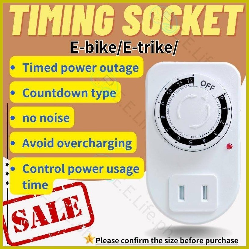 ♀ 1Pc 12 Hour Timing socket, electric vehicle charging timer, automatic ...