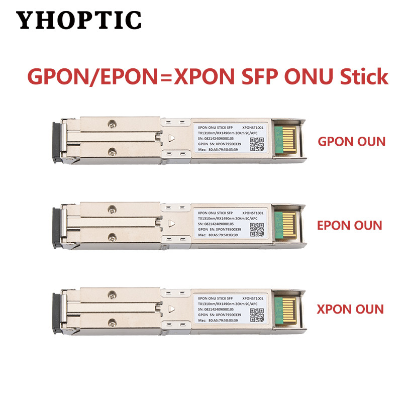 XPON SFP ONU Stick 1310nm/1490nm DM Pon Module 20km Compatible with OLT ...