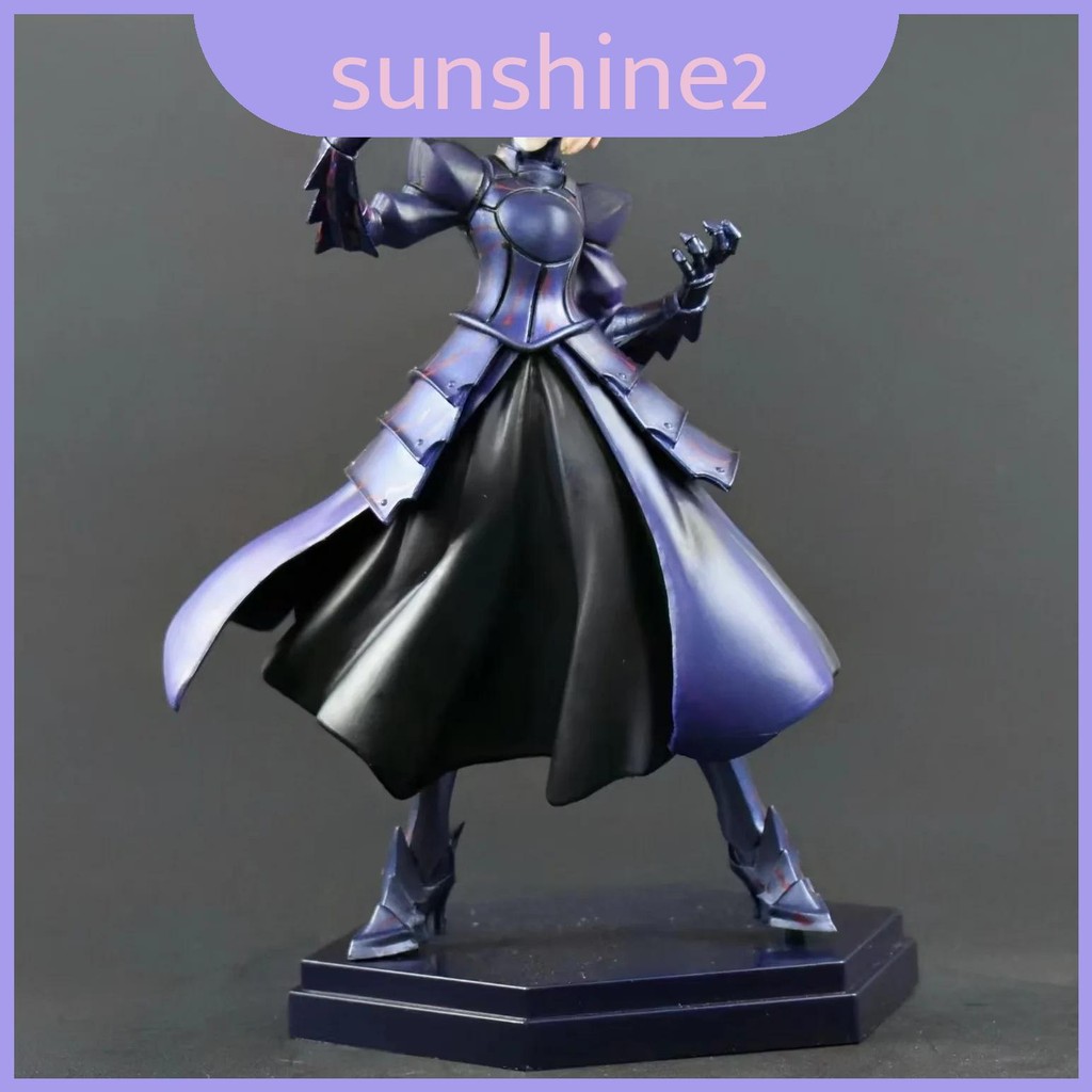 Premium Night Fate Black Saber Pvc Figure Of Artoria King In Display ...