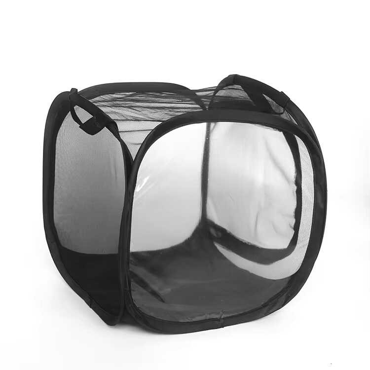 Portable Transparent Black Breeding Net House Aviary Insect Rearing ...