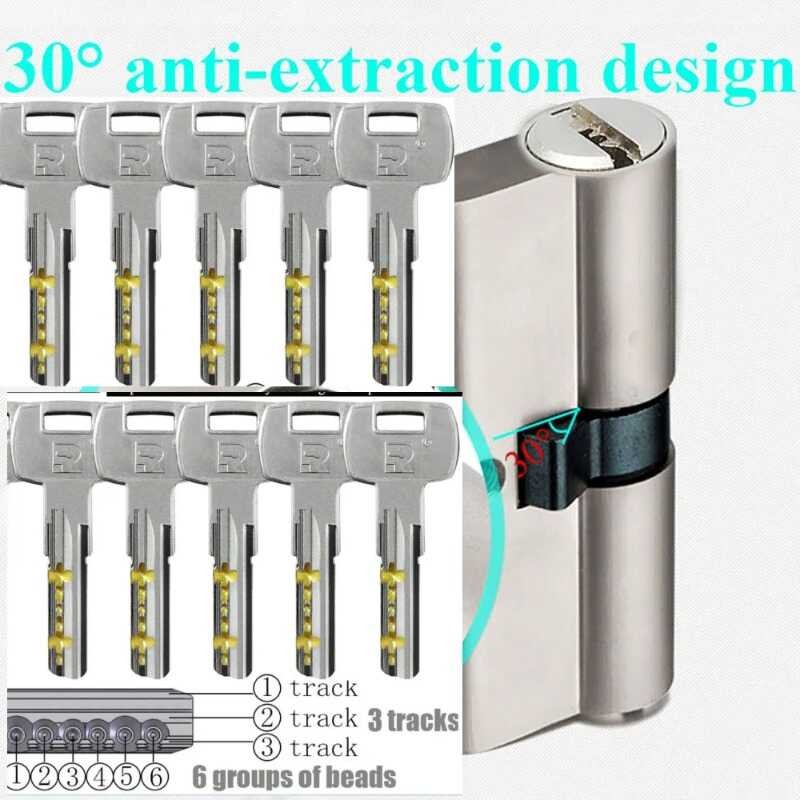 Keys 10Pcs European Standard Cyder Entry Core Para Sa Sliding Internal ...