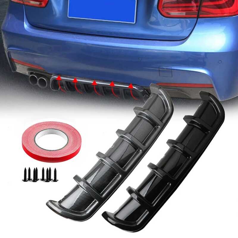 LY 6Fin Universal Chassis Shark Fin Bending Insert Rear Spoiler Bumper ...