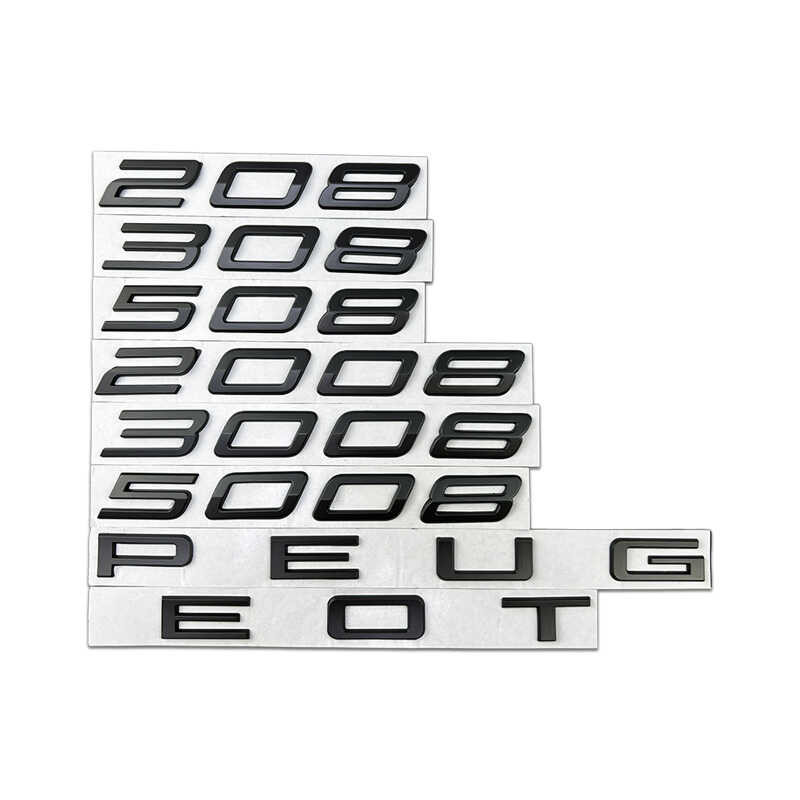 Car Emblems For Peugeot 3008 2023, Car Front And Rear Hood Trunk Grille - View #4