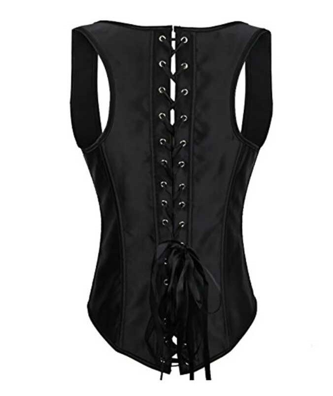 Steampunk Gothic Cupless Underbust Corset Vest Top Bustiers Corselet ...