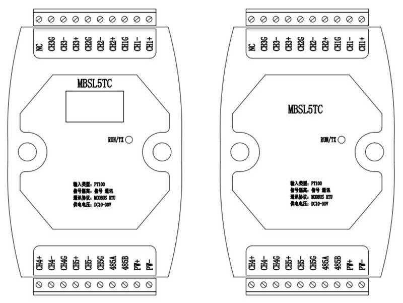 Temperature PT100 Acquisition Module via Isolated RS485 Interface ...