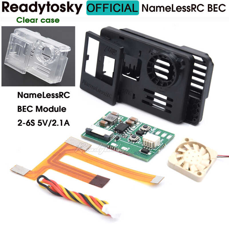 2-6S Namelessrc 5V/2.1A BEC Module 66X45x23mm Nylon Case For Naked ...