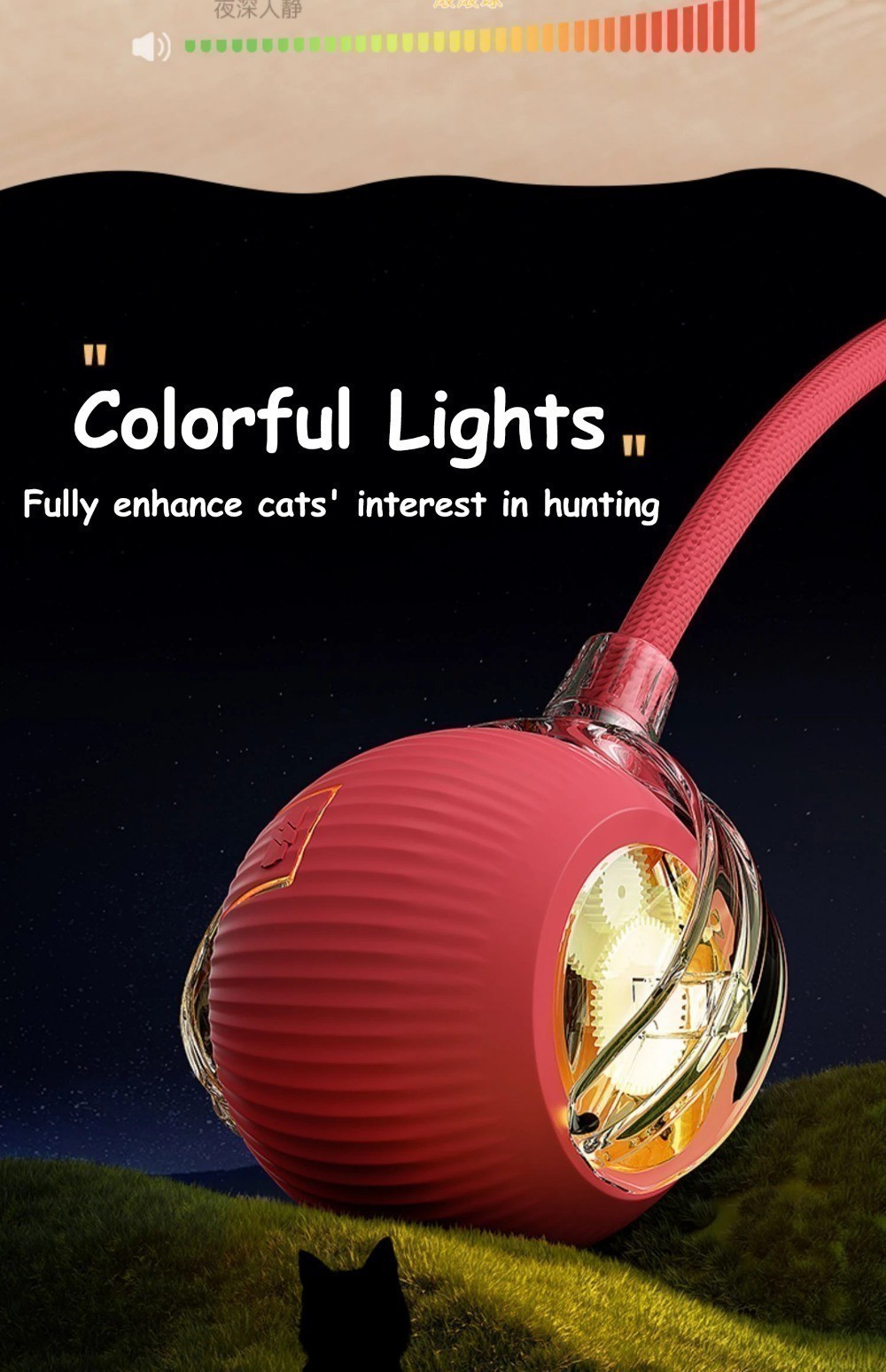 Smart Cat Toys Interactive Pet Toy Ball Dog Rolling Balls Rechargeable ...