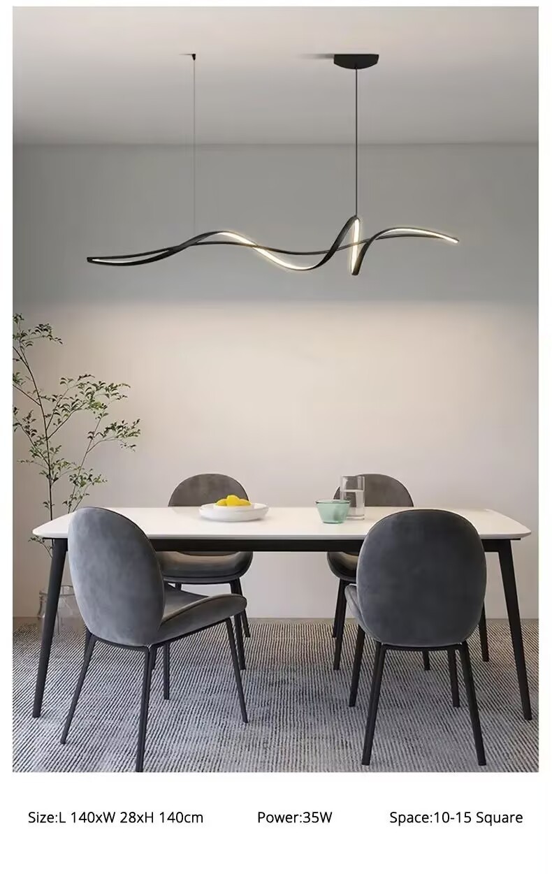 Nordic Kitchen Pendant Light Led Bar Counter Chandelier Light Modern ...