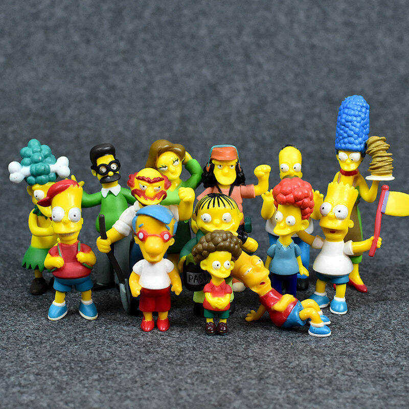 Action Simpsons Cartoon Figures Toys Funny Marge Bart Mini Figurines ...