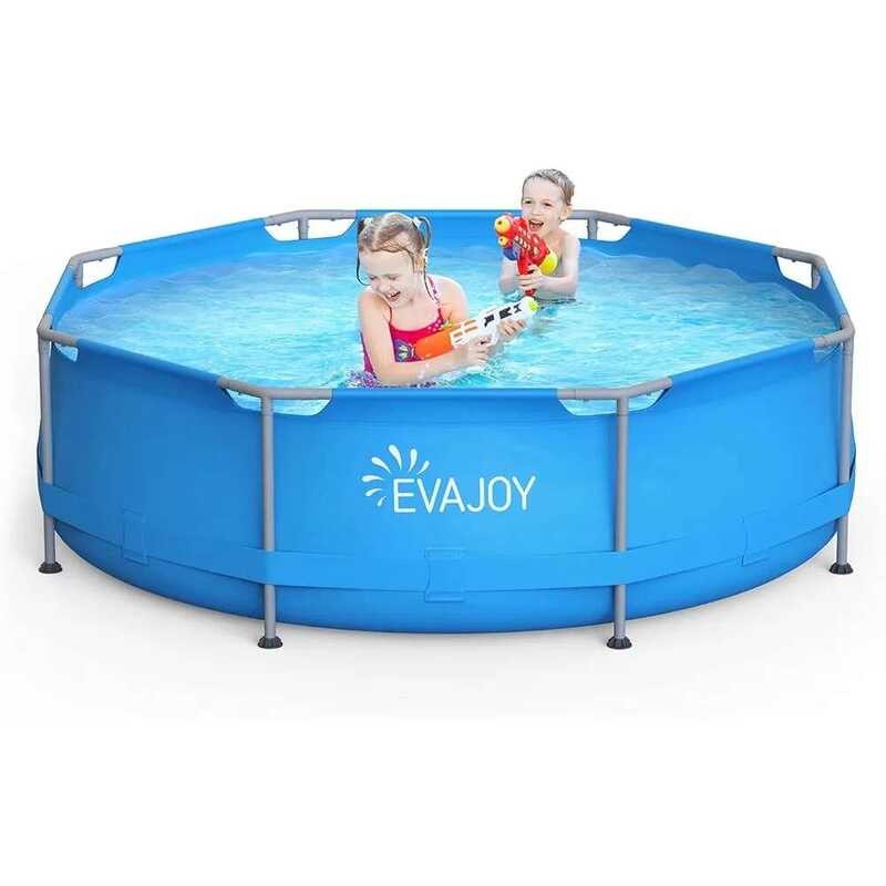 Portable Metal Frame Swimming Pool Outdoor Above Ground With Steel ...
