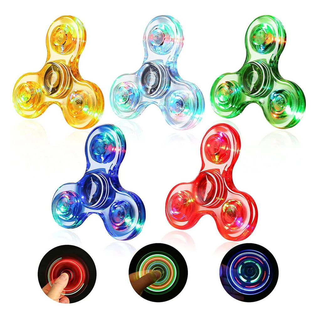 LED Spinners Light Up Sensory Fidget Toy Halloween Party Favor Goodie ...