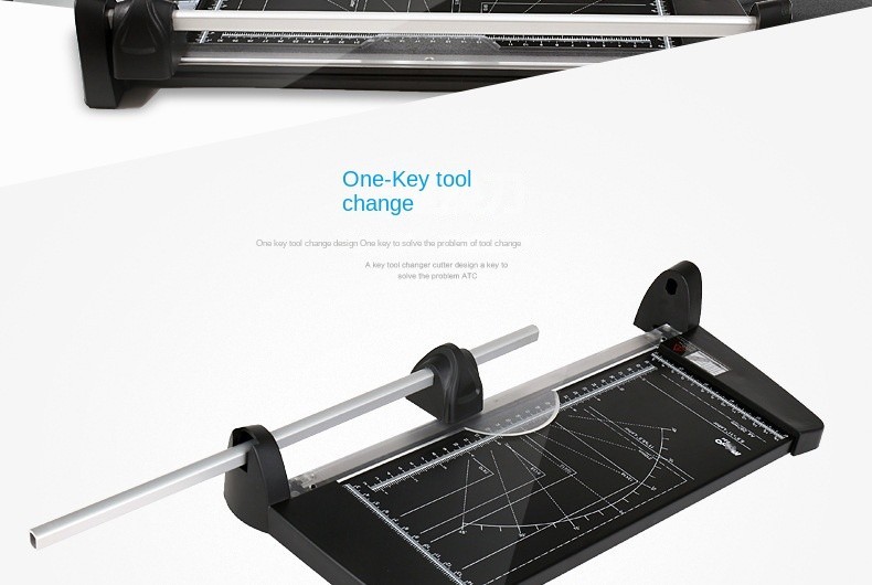 COD A4/A3 Sliding Paper Cutter with Rolling Blade: Heavy - Duty Metal ...