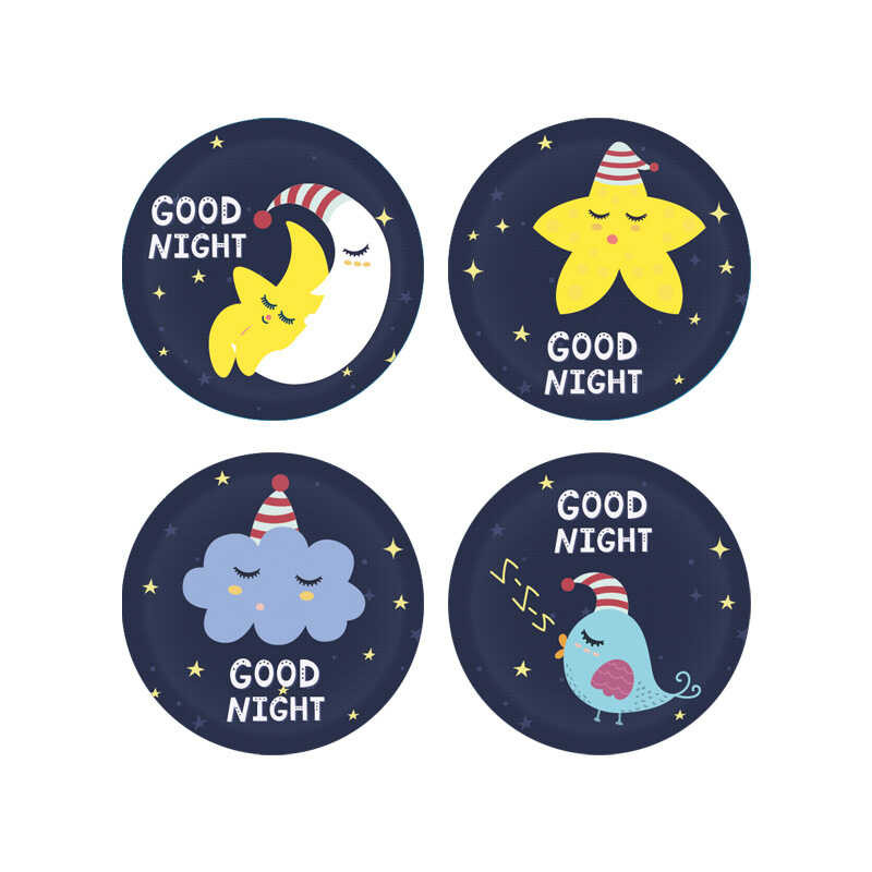 Plant essential oil bursting bead goodnight sticker cartoon sleep ...
