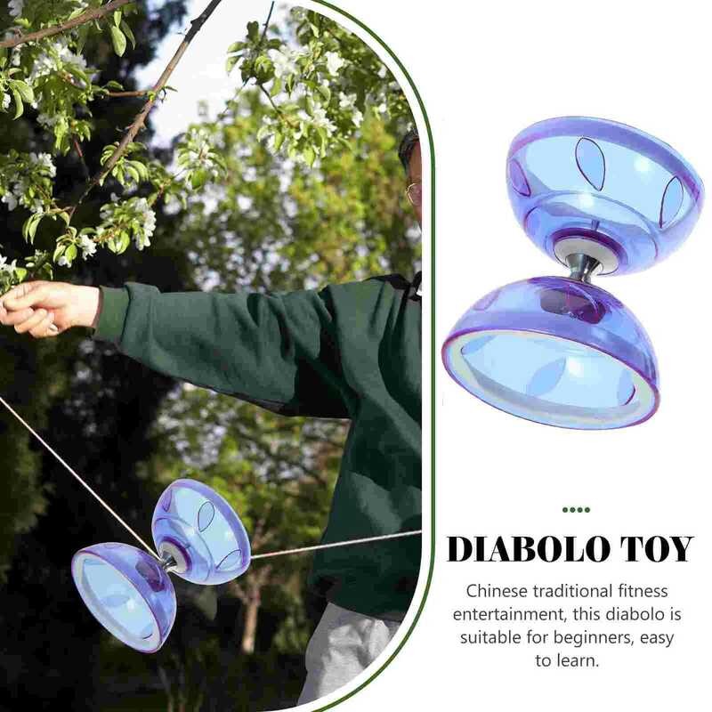 Diabolo Yoyo Chinese Toy Kids Bearing Set Plastic Toys Sticks Triple ...