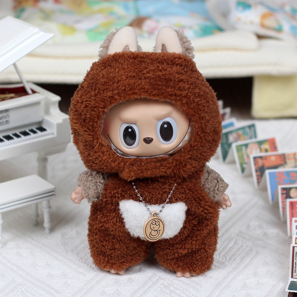 HW Clothes Only For 17cm Labubu V1 Baby Clothes Vinyl Pendant Doll Sg 11134202 7rfgf
