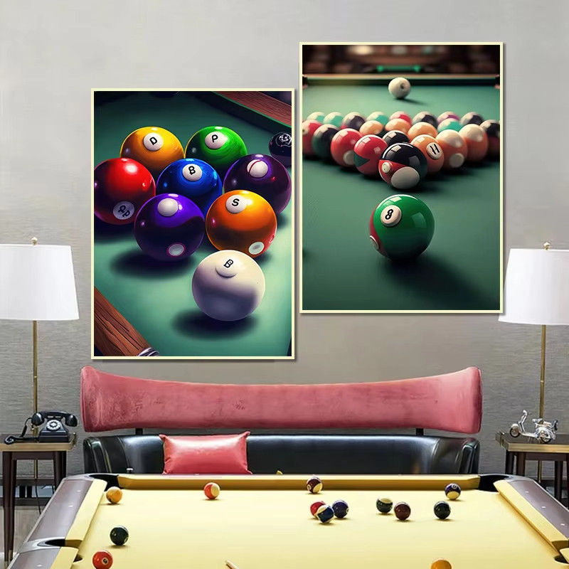 Snooker Billiard Posters Canvas Painting Wall Art Prints Picture for ...