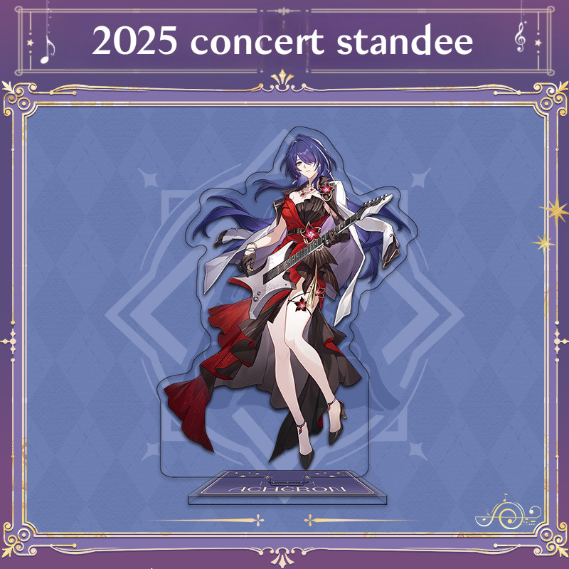 Honkai Star Rail 2025 Concert big standee 75mm Double glitter Badge ...