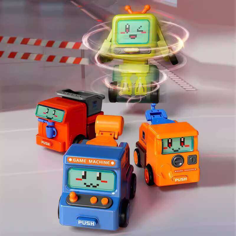 New product car rotation robot collision transformation creative toy ...