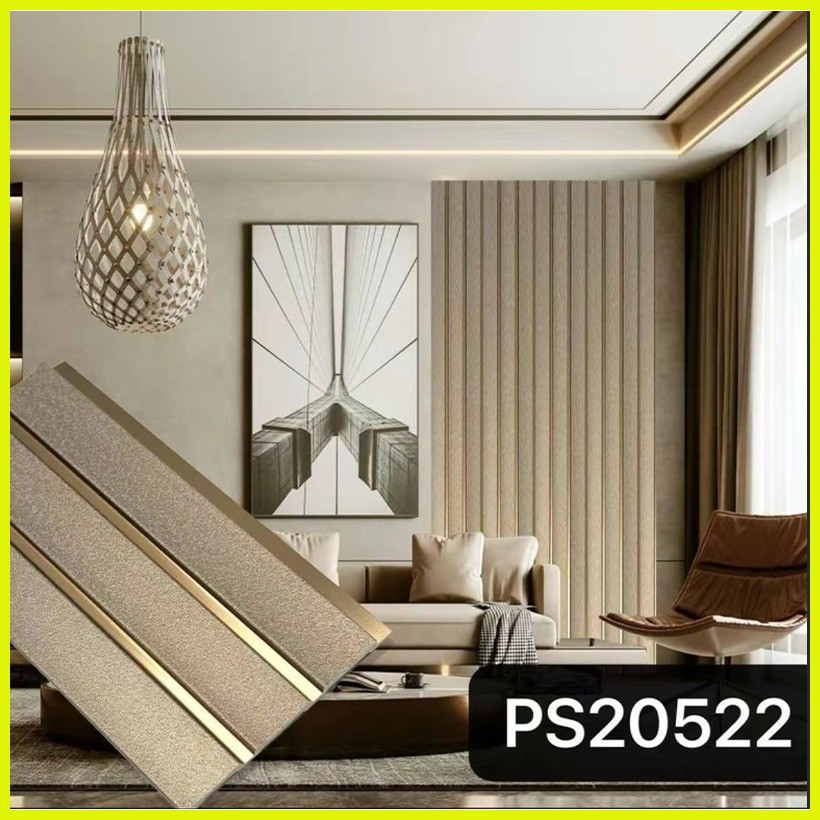 Thin PVC Wall Panels Ceiling Panel Fluted Panels For Living Room ...
