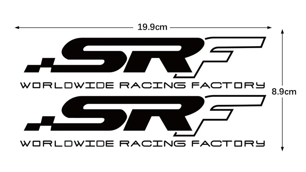 SRF Line Sticker Worldwide Racing Factory Reflective Motorcycle Head ...