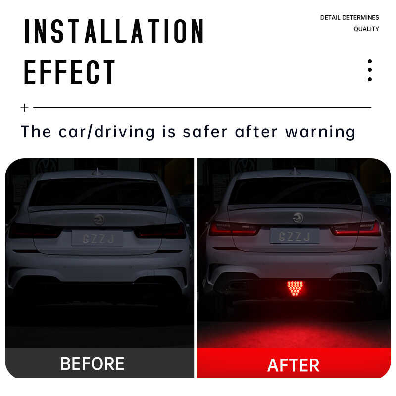 Signal 19Led Light F1 Triangle Style Sport Car Rear Third Brake Lights ...